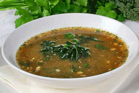 Wildkräuter-Miso Suppe